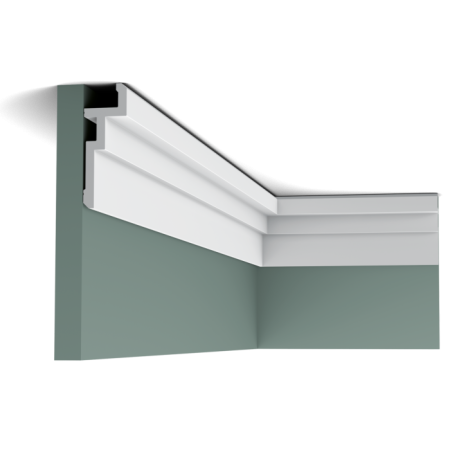 Карниз Orac Decor из ДЮРОПОЛИМЕРА CX196 U-STEPS д 2000 x в 113 x ш 40 см